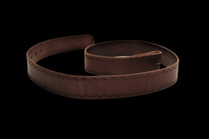 Leather Belt, tooled edges