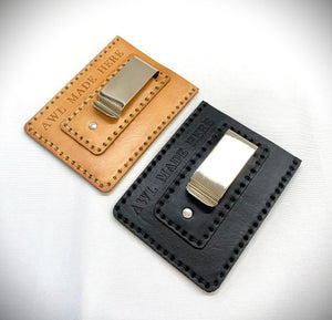 Slim Fit Money Clip, Black or Natural