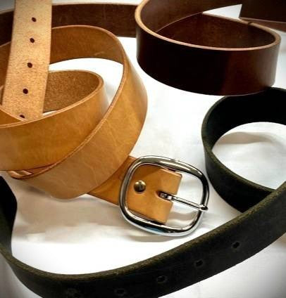 1-1/2" Wide Leather Belts