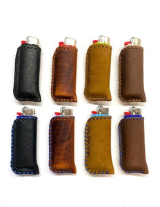 leather lighter cases