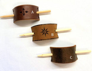 Leather Hair Sticks