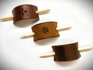 Leather Hair Sticks