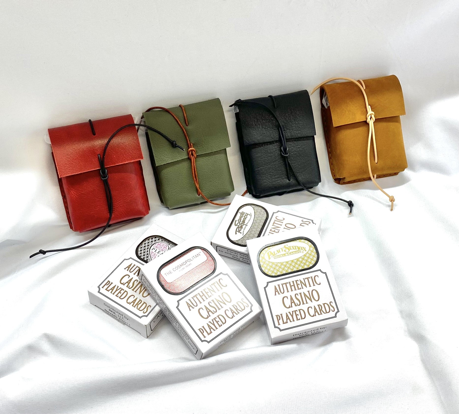 leather playing cards cases