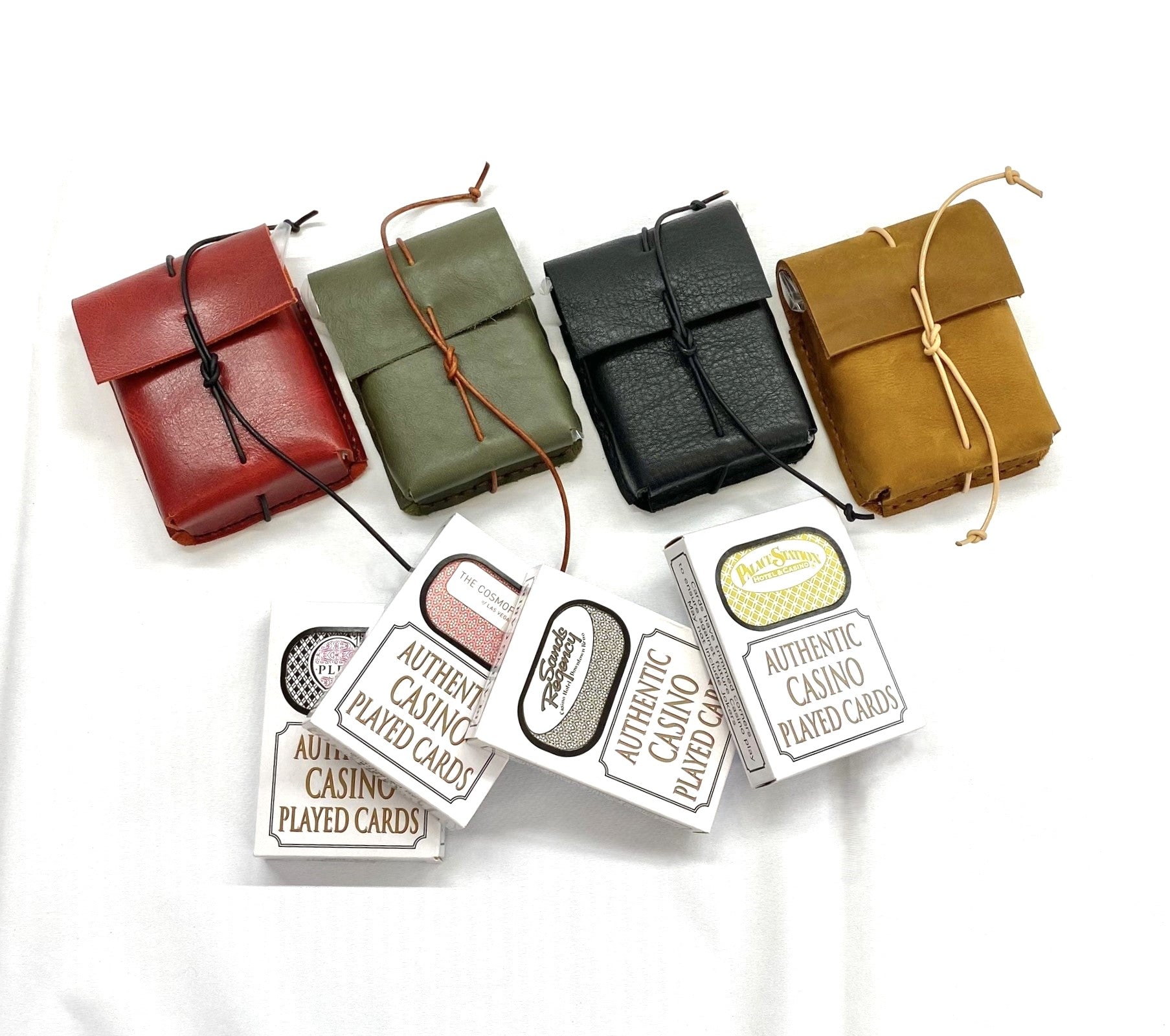 leather playing cards cases