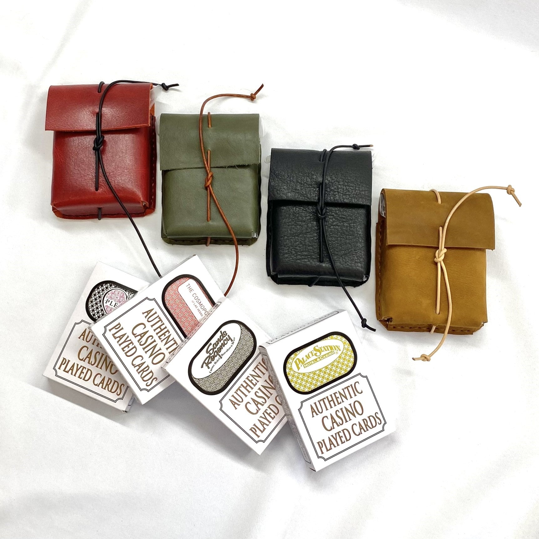 leather playing cards cases