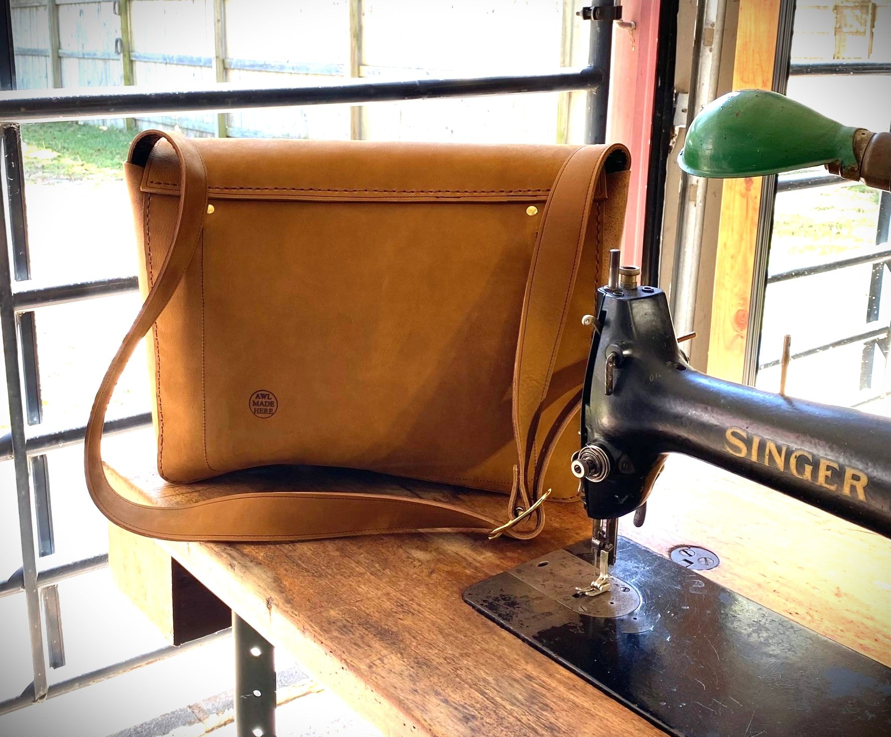 Large Leather Messenger