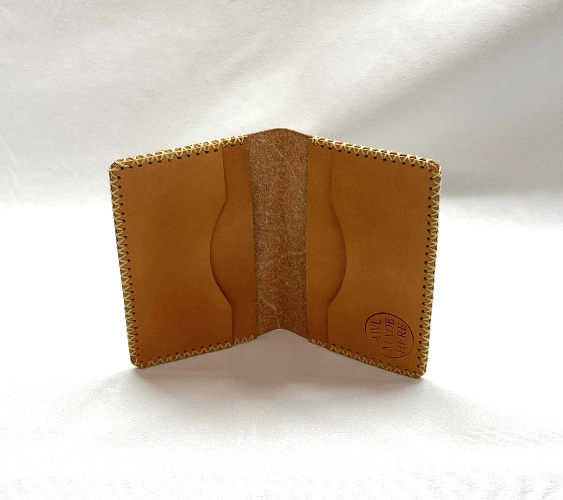 Card Case, Four Pockets. Black or Natural