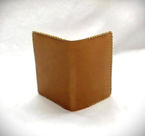 Card Case, Three Pockets. Black or Natural