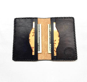 Card Case, Four Pockets. Black or Natural