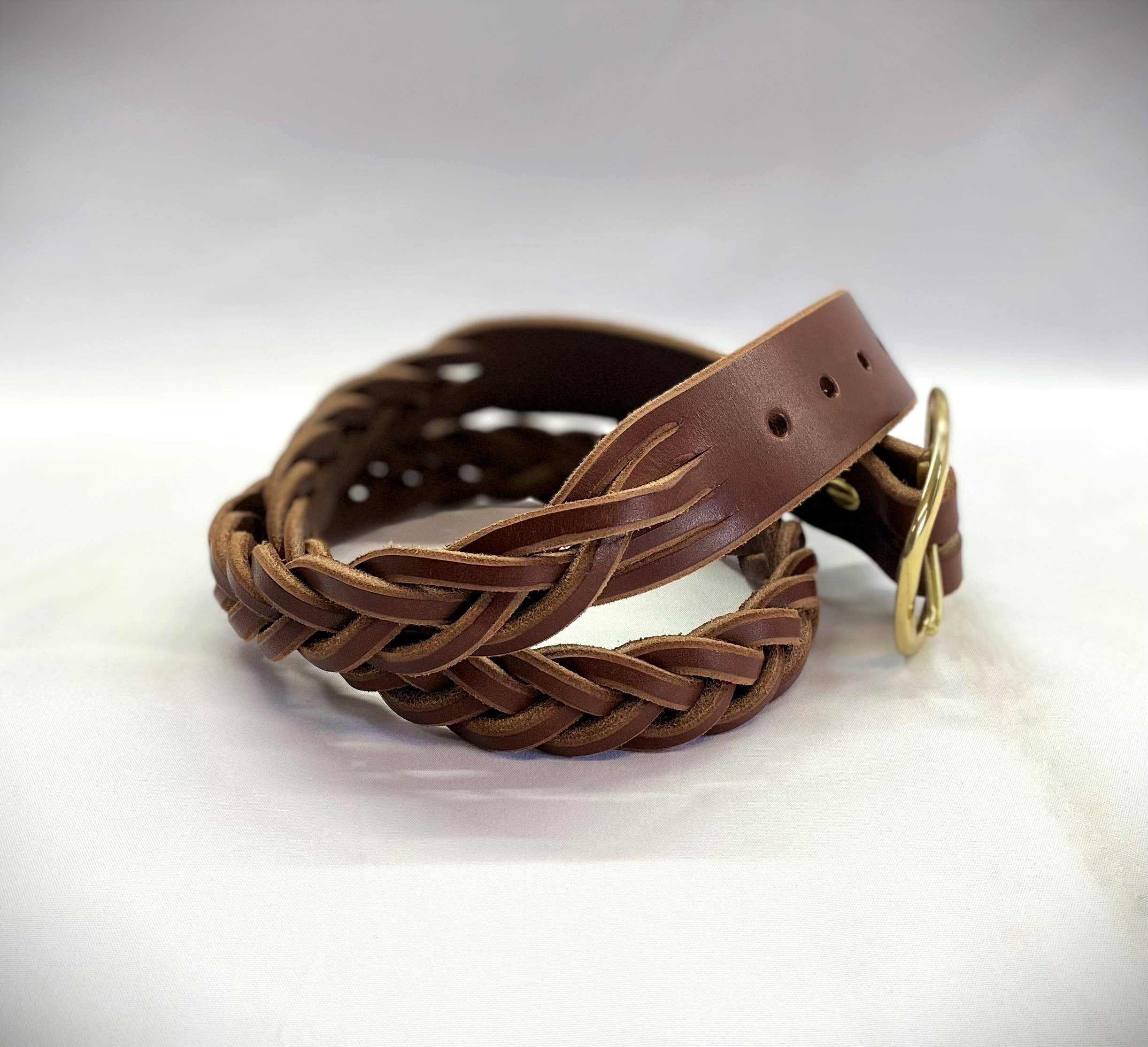 Braided Leather Belt