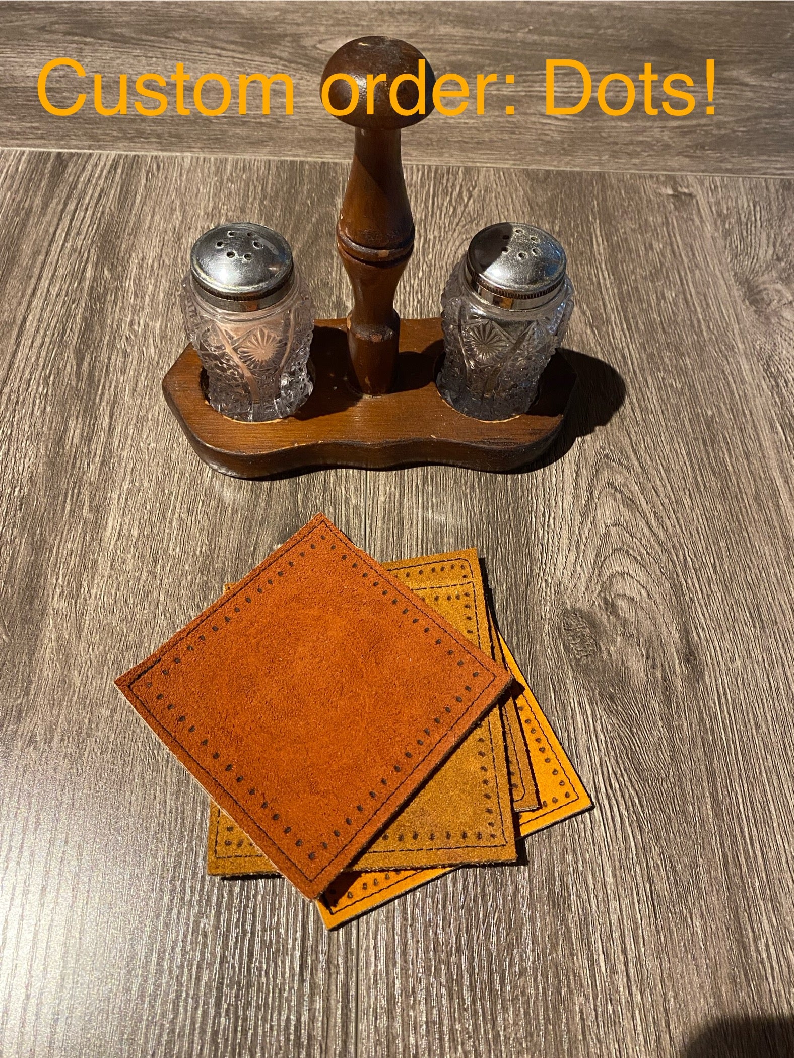 Suede Coaster Sets, Plain/Star