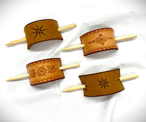Leather Hair Sticks