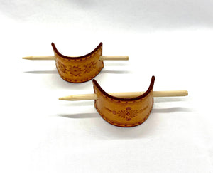 Leather Hair Sticks