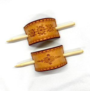 Leather Hair Sticks