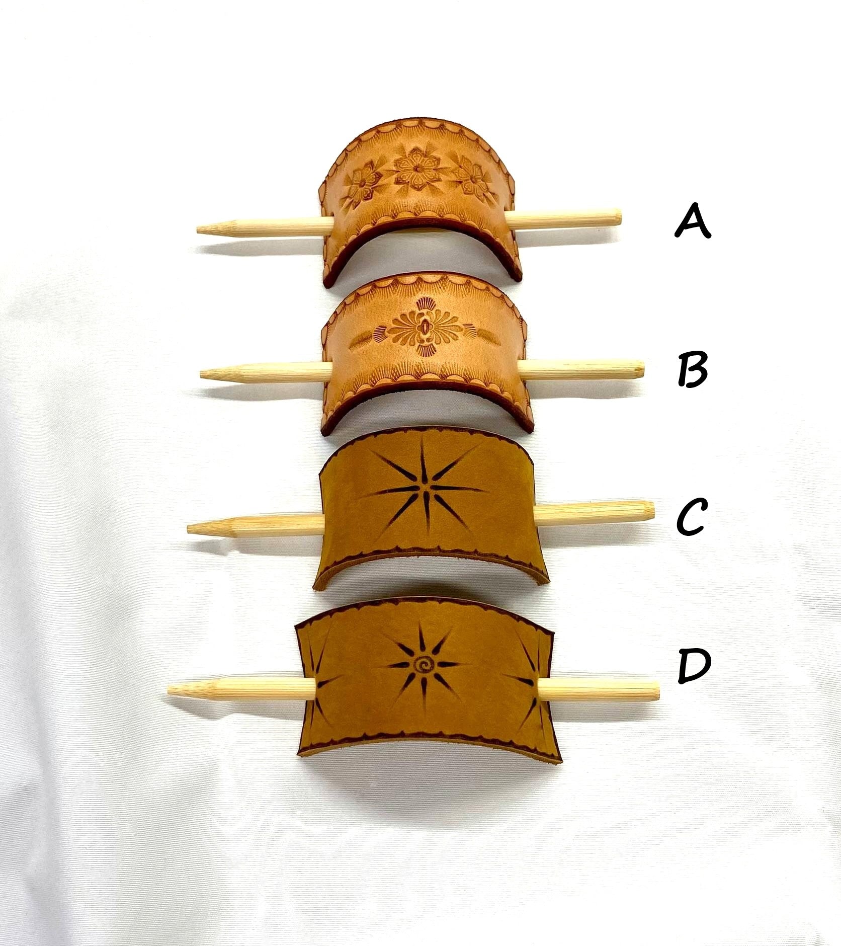 Leather Hair Sticks