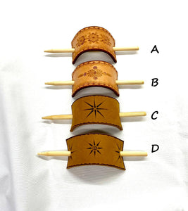 Leather Hair Sticks