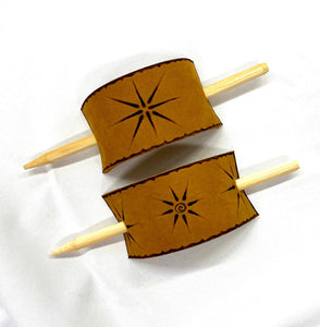 Leather Hair Sticks