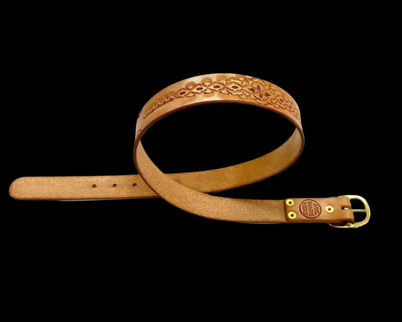 Fully Tooled Leather Belt