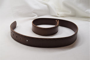 Leather Belt, tooled edges
