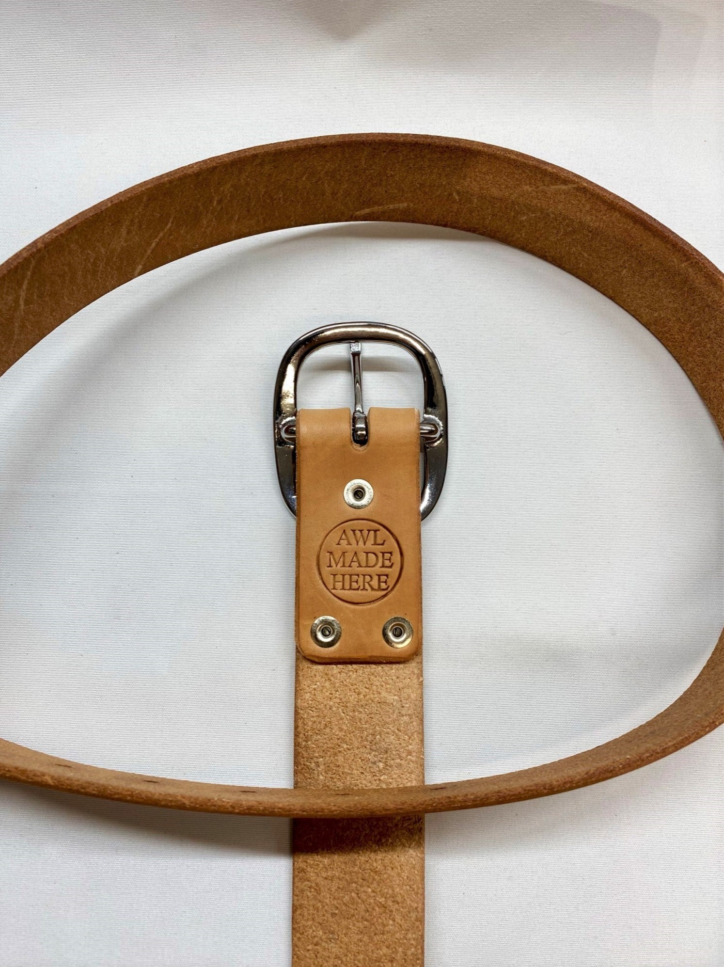 Leather Belt, tooled center