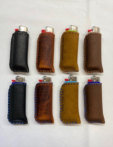 leather lighter cases