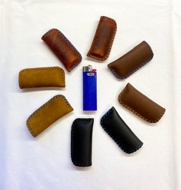 leather lighter cases