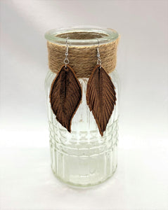 Rounded Feather Earrings