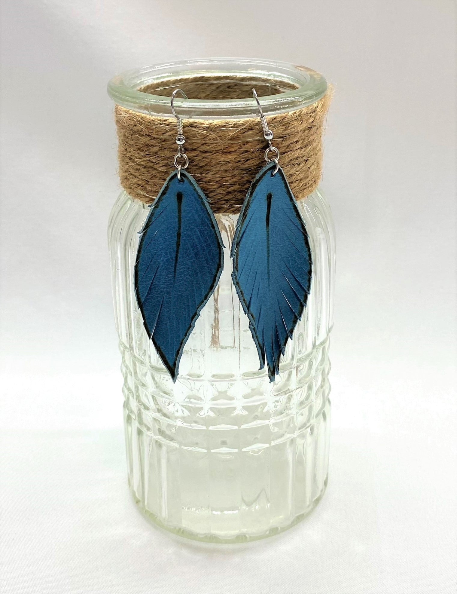Rounded Feather Earrings