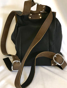 Raw Edge Backpack, Two-tone
