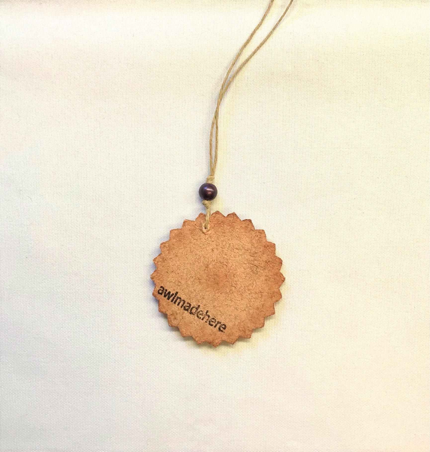 Small Leather Ornaments, Personalized