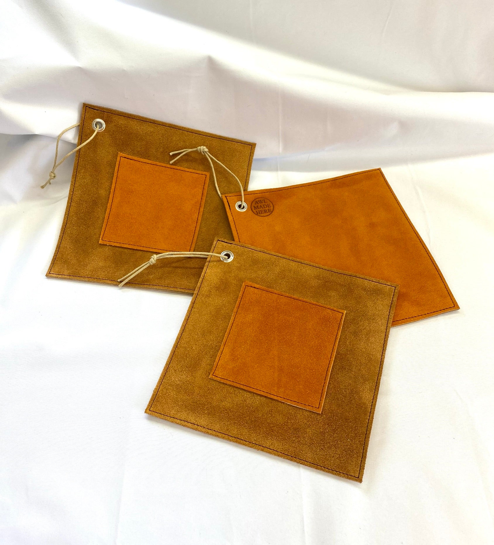 Small English Toast Suede Pot Holder