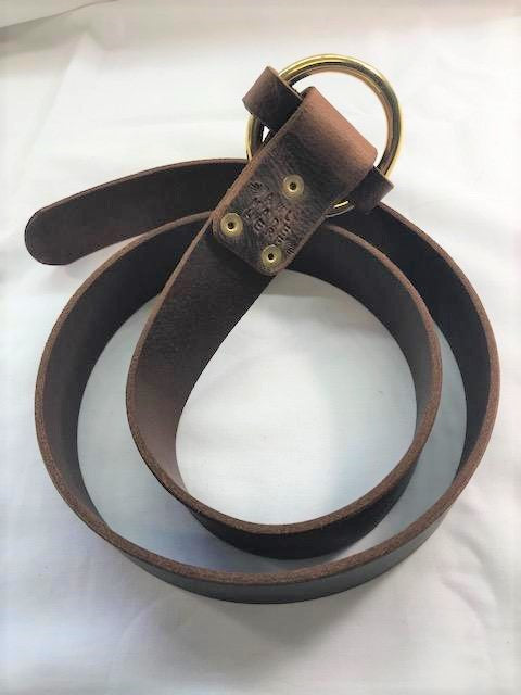 Leather O ring belt